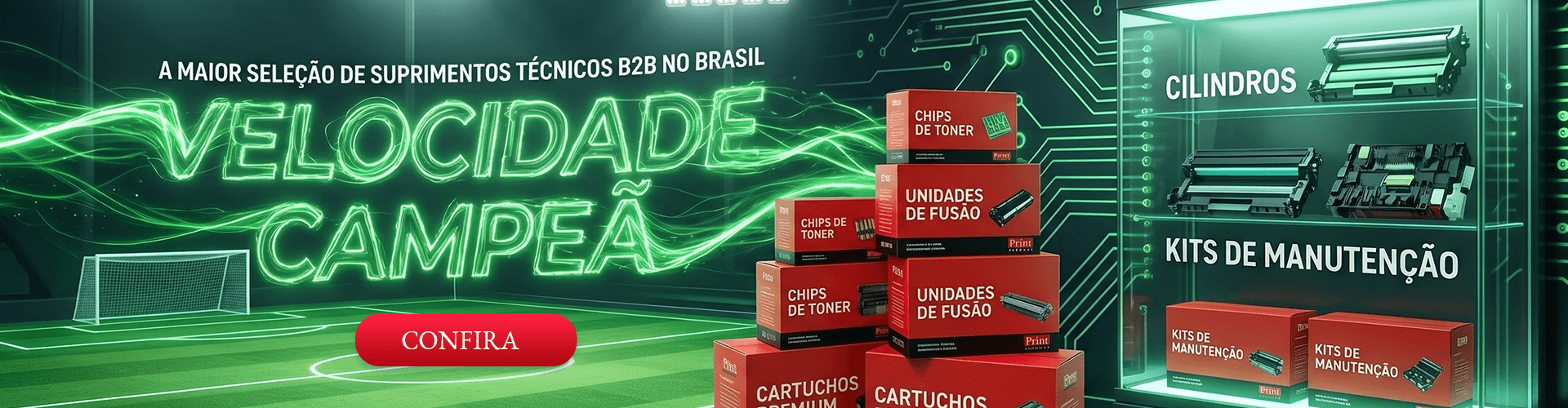 Peças e componentes 100% testados com até 12 meses de garantia para: HP, BROTHER, KYOCERA, RICOH, LEXMARK e OKIDATA.